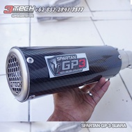 Knalpot Spartan GP 3 Suara 250 cc Silincer Only Carbon