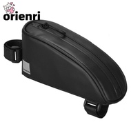 ORIENRI Bike Top Tube Bag, 600D Polyester Waterproof Bike Frame Bag, Portable Triangle 0.3L 0.6L Ref