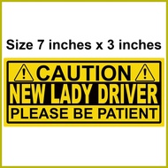 ✒ ◇ ◹ New Lady Driver Decal Sticker for Car