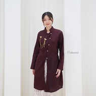 KAIA modern dobby batik janggan kebaya, dobby batik kebaya top