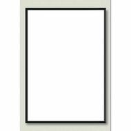 Black Edge Glass Wooden Photo Frame Size 12x18 Inches