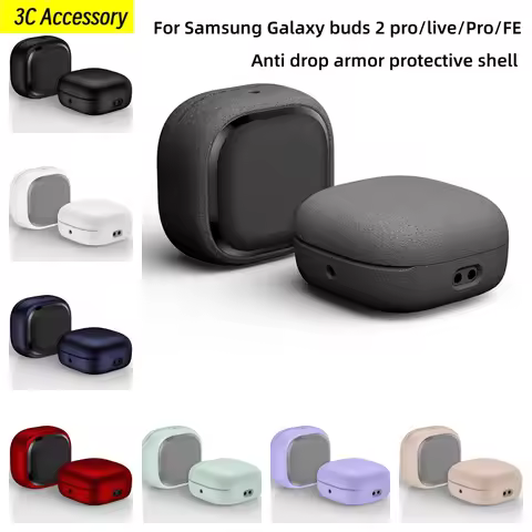 New For Samsung Galaxy Buds 2 Pro/FE/2/Live/Pro Cover Anti drop Full body protective hard shell For 