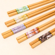 (Loại Đẹp) Combo 10-30 Đôi Đũa Tre Vân Đá Cao Cấp Dài 24cm Bum Bum House Chính Hãng Đũa Ăn Cơm Cao C