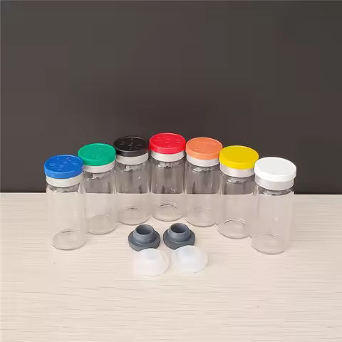 10pcs/lot 10ml Clear Injection Glass Vial With Flip-Off Cap, 1/3oz Empty Bottle, 10cc Glass Containe