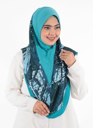 Alfaro Tudung Sarung Chiffon 2 Layer Corak Printed-  Size L & XL