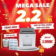 [PRINT PHONE] Order printer, A7 size label, 2 Xprinter 361U stamps, single printer connected to A7 s