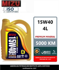 Mizu Mineral Lubricant 15W-40 Genuine Engine Oil