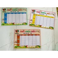Timetable for Primary School Children, Direct Adhesive Decal Form
