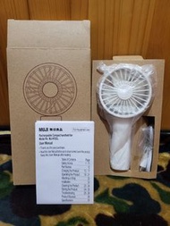 極少用，操作正常，MUJI 無印良品 充電式手持風扇(Micro)充電頭