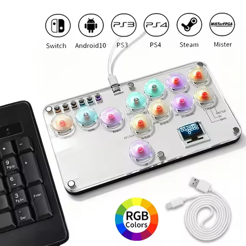 Arcade Joystick Hitbox Leverless Controller Fighting Game Keyboard Hitbox Fight Sticks For PS4/PS5/S