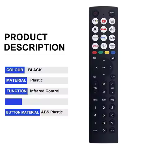 EN2J36H remote control compatible with Hisense TV 40A4KV 32A4KV 43A4KV 58A6BG 58A6HG 58A6CG 58A6FGTU