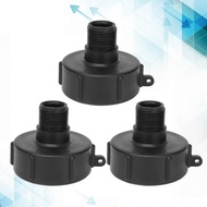 sinhopsa Walfront 3Pcs IBC Connector Replacement G3/4 Male Thread ABS Plastic Drain Faucet Adapter G