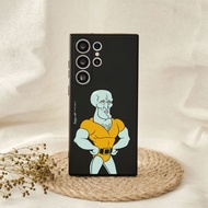 海綿寶寶超帥章魚哥純色矽膠SAMSUNG手機殼