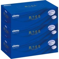 CRECiA - Kleenex Ururu 超柔軟鼻敏感用弱酸性保濕雙層面紙紙巾 204張 x 3盒裝 -80028 (平行進口)