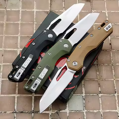 MSI G10 Tactical Knife M390 Steel Blade Multi-functional Cutting Knife for Survival Emergency and Da