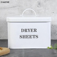FAKEME Dryer Sheet Container Metal Waterproof Rectangle Multipurpose Dryer Sheet Holder Lidded for O