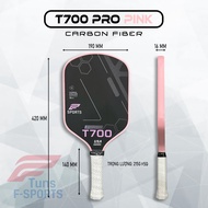 (Chính Hãng) Vợt Pickleball F-Sports T700 Pro - Carbon T700 Nhám Cao Cấp Tăng Kiểm Soát Tối Đa Màu H