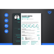 Green ResumeThree CV Resume Cover Letter Volume 1 Template Word