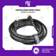 FunTechX Unitek HDMI High Speed Long Cable 10m / 15m / 20m / 25m / 30m Support 4K UHD 60Hz 3D Display Gold Plated Connector