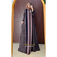 ALMA ABAYA DRESS AMORE BY RUBY GAMIS INNER OUTER BUSUI FRIENDLY TALI