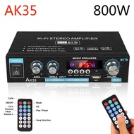 【Best Price Guaranteed】 Ak35 800w Digital Audio Amplifier 2 Channel Bluetooth 5.0 Hifi Fm Auto Music Subwoofer Speaker Stereo Home Car Power Amplifier