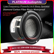 [Expert] 3 Inch 4 ohm Woofer Bass Hifi Subwoofer Speaker Best Quality
