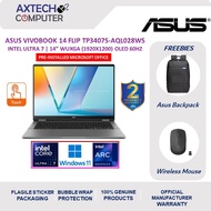 Asus Vivobook 14 Flip TP3407S-AQL028WS 14" WUXGA OLED Touch Laptop ( CU7-258V, 32GB, 1TB, ARC, W11, 