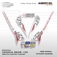 AXEDECAL STRIPING MIO GEAR GARFIS CUSTOM GEAR 125 STICKER/ YAMAHA GEAR STICKER/ STICKER/ STREPING/ S