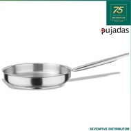 PUJADAS กระทะท้องแบน สแตนเลส กระทะสแตสเลส SAUTE PAN ขนาดผ่านศูนย์กลาง20-35ซม. PUJ1-204