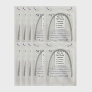 AG | 10pack Dental Arch Wires Orthodontic Super Elastic NITI Round Rectangle Archwire Lower/Upper 01