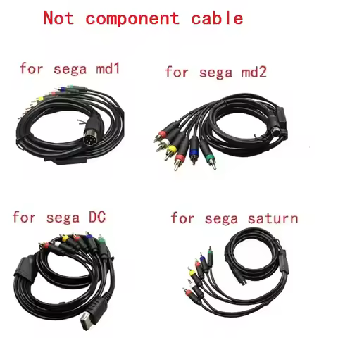 RGBS/RGB Cable Replacement Color Monitor Cable for Sega MD2 Game for Sega MD1 for Sega Saturn for Se