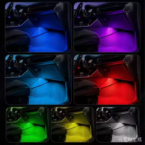 LED Car Atmosphere Lamp Footwell Light Accessories For AUDI TT Q3 8U Q5 8R Q7 Q8 A1 8X A3 8P S3 A4 B