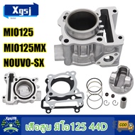 เสื้อสูบ MIO125 MIO125MX MIO125 GTX รหัส 44D ขนาด STD 52.4 มิล ชุดเสื้อลูกสูบ มีโอ125 นูโว ใส่ได้เลย