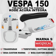 [COD] Transparent Vespa 150 Vespa Striping Sticker The Fast and The Furious Acura Integra Transparen