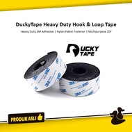 Duckytape Double Side Tape Like as Velcro Hook &amp; Loop Adhesive 3M Multipurpose Nylon Adhesive Insulation Tape