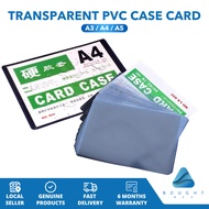 Transparent PVC Case Card Holder - A3/A4/A5, Hard & Soft Protective Document