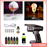 Moon Queen Cocktail Bubble Maker Smoke Infuser Machine Kitchen Gadgets Cold Electric Machine for Tea Coffee
