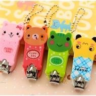 STAINLESS STEEL CUTE CARTOON NAIL CLIPPER CUTTER KEYCHAIN