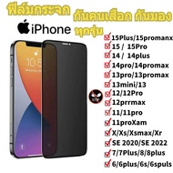 ฟิล์มกระจก ฟิล์มกันเสือก ฟิล์มกันมองiPhone เต็มจอ + ฟิล์มหลังเคฟล่าไม่หุ้มเครื่อง งานแพ็คคู่สุดคุ้ม ของแท้คุณภาพดี สำหรับไอโฟน 15/15Pro/15Plus/15Proamx/14/14promax/13/13Pro/13Promax/12/12Pro/12Promax/xs m /6/7/8plus