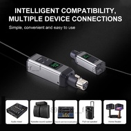 Wireless Microphone Receiver/GOCHANMI U3 UHF, Wireless XLR Transmitter and Receiver, Rechargeable Mi