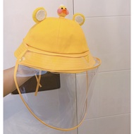 baby hatRemovable Baby and Toddler Protective Hat Children's Bucket Hat Epidemic Mask Anti-Droplet H