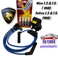 Proton wira vdo 1.3 1.5 / satria vdo 1.3 1.5 injection with bosch vdo coil ignition cable plug cable bp5es-11 ngk plugs