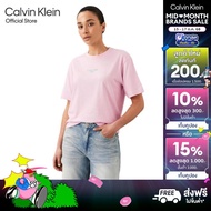CALVIN KLEIN เสื้อยืดคอกลมแขนสั้นผู้หญิง ทรง BOXY รุ่น 47C858G W0S-สี Blush Pink