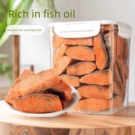 Pet Cat Snacks, Salmon Pieces, Freeze-Dried Fish, Weight Gain, Fish Oil, Rice Mix Dog Snacks