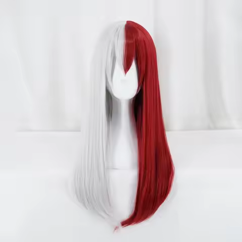 Anime Girl My Hero Academia Todoroki Shoto Long Cosplay Wigs Unisex Costumes Props Hair Boku No Hero