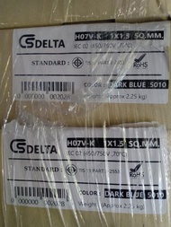 DELTA H07V-K 1X1.5 SQ.MM. DARK BLUE ราคา 8 บาท