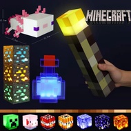 Torch Minecraft Light Creeper Axolotl Diamond Night Light Minecraft Lamp Model Toys Gift