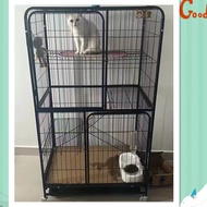 Pet cage cat cage rat cage Cage kucing kurungan haiwan peliharaan kurungan tikus 3-layer cat cage, 4