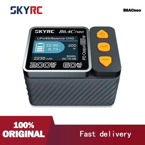 New SkyRC B6ACneo Smart Charger DC 200W AC 60W Battery Balance Charger B6AC neo SK-100200 Upgraded f