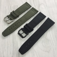 Substitute IWC IWC Pilot Portugal Leather Strap Nylon Canvas Watch Strap 20 21 22mm Male